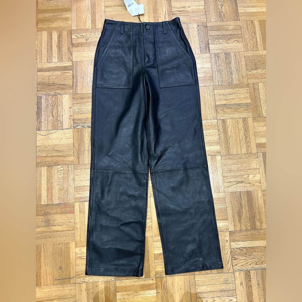 BNWT Zara leather pants size XS
